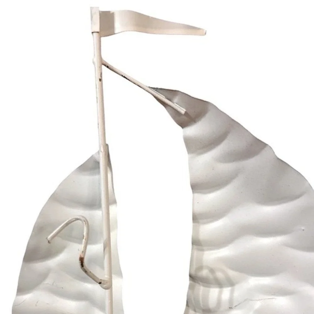 Metal Sailboat Wall Art‎ Coastal Nautical Beach Decor 18x18 Hanging